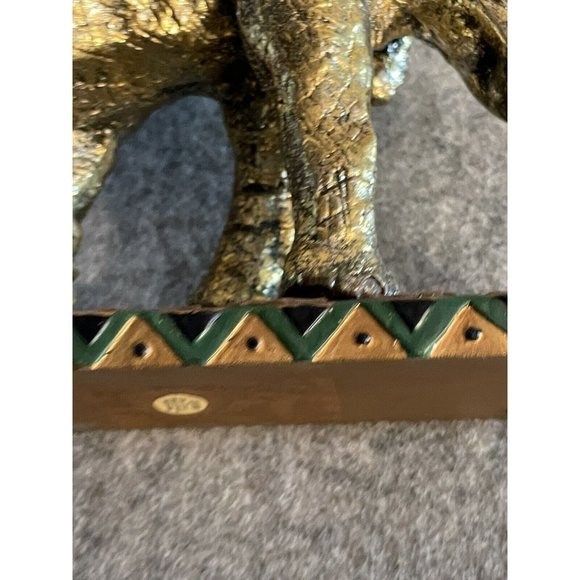 Beautiful Gold Colored Elephant hold 3 candles CBK LTD  1998 #447 - Picture 4 of 5